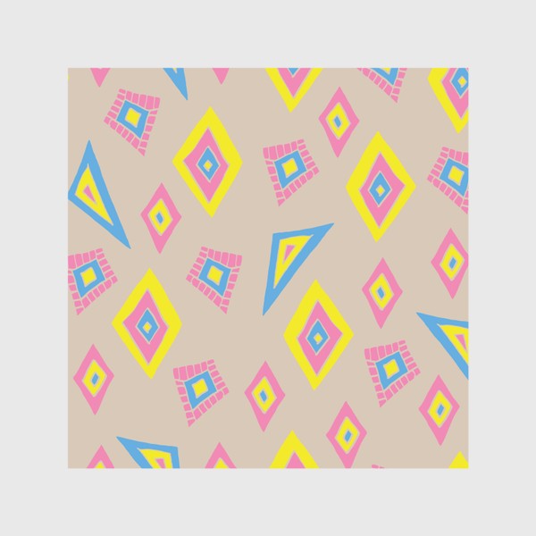 Скатерть «Гометрический принт. Треугольники и ромбы»