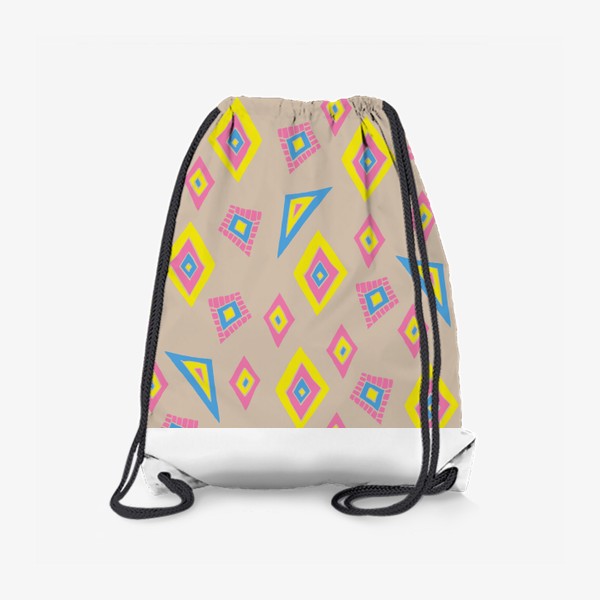 Рюкзак «Гометрический принт. Треугольники и ромбы»