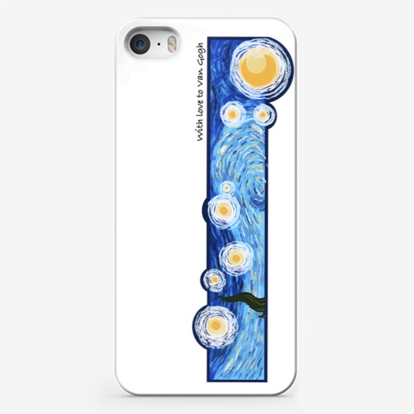 Чехол iPhone «С любовью к Ван Гогу, для тебя творческий, с любовью к живописи»