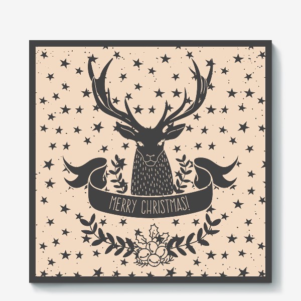 Холст &laquo;Christmas Collection. Deer.&raquo;