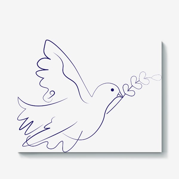 Холст «голубка мира»
