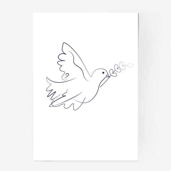 Постер «голубка мира»