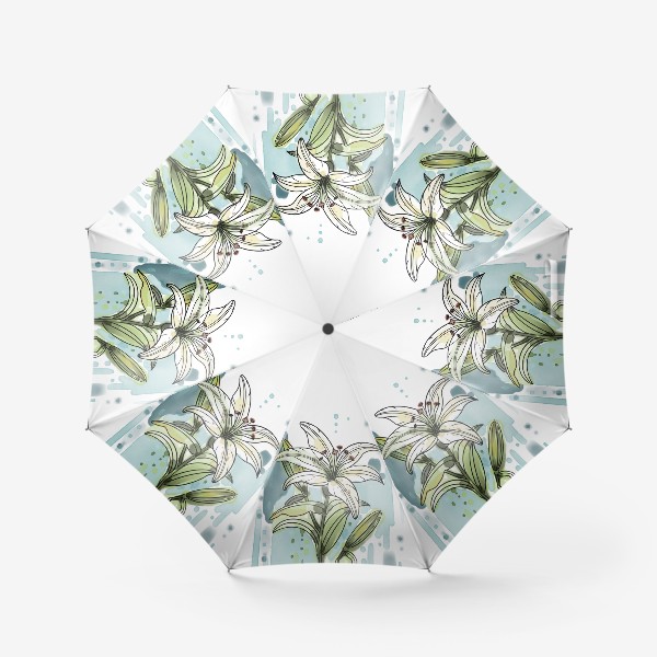 Зонт «Акварельная Лилия»
