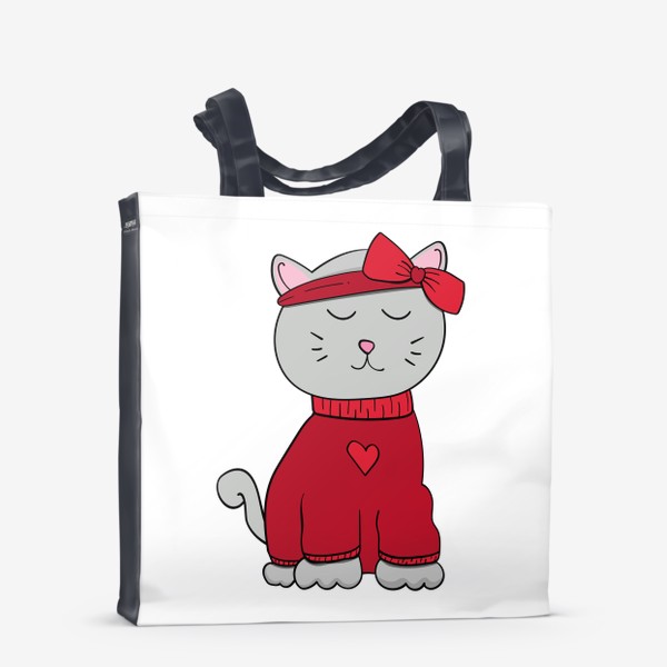 Сумка-шоппер «Влюбленная кошка»