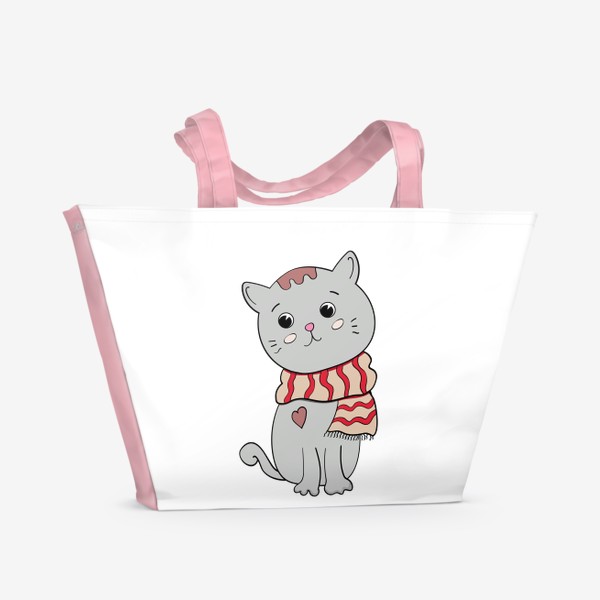 Пляжная сумка «Влюбленный кот»
