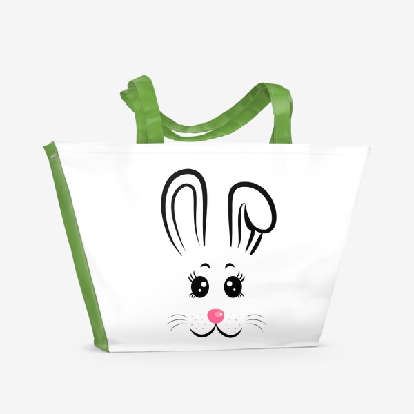Пляжная сумка «Мордочка кролика»