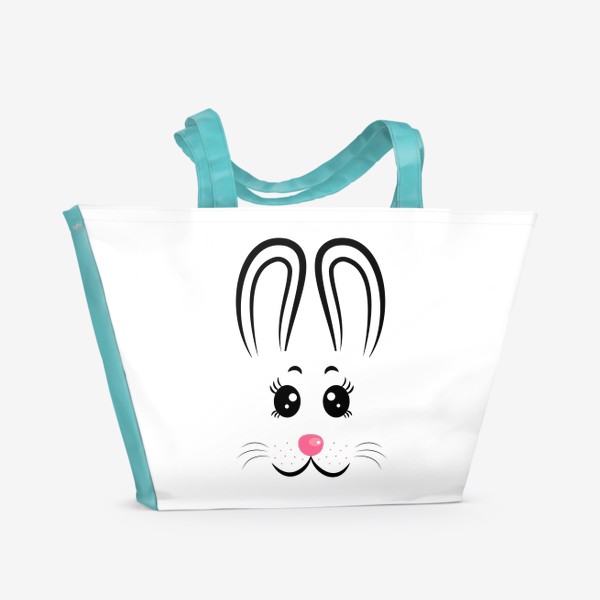 Пляжная сумка «Кавайный кролик »