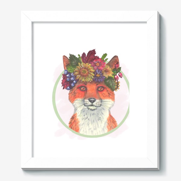 Картина «Лисичка в цветах»