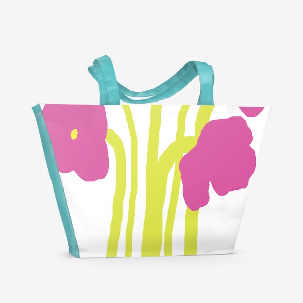 Пляжная сумка &laquo;Весенние радостные цветы&raquo;