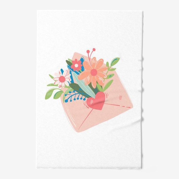 Полотенце «конверт с цветами»
