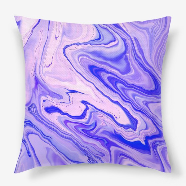 Подушка «Фиолетовый мрамор»