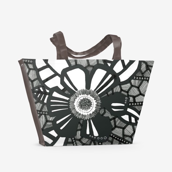 Пляжная сумка «Цветок шиповника»