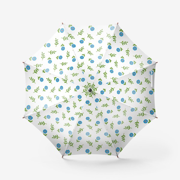 Зонт «Голубые маргаритки»