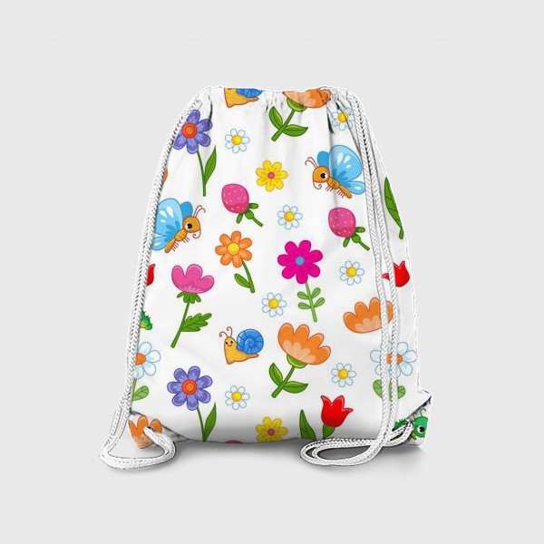 Рюкзак «Жучки и цветочки»