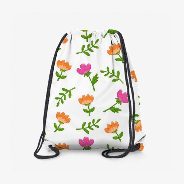 Рюкзак «Розовые и оранжевые тюльпаны»