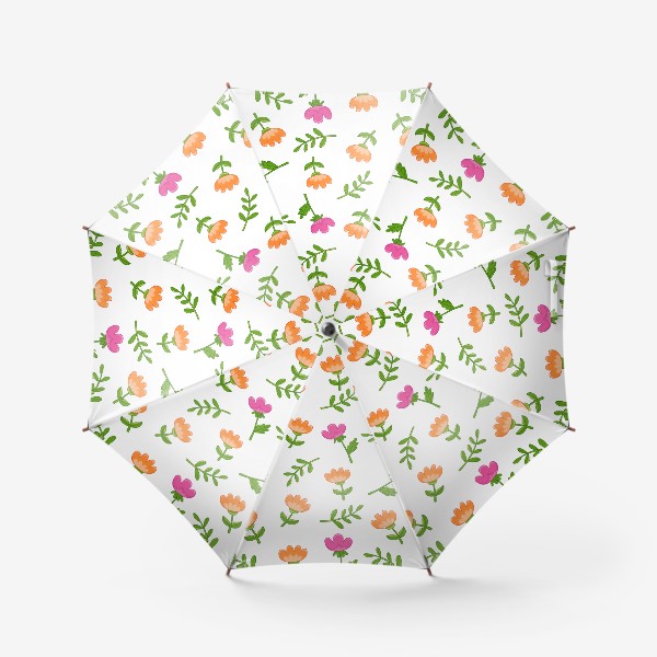 Зонт «Розовые и оранжевые тюльпаны»
