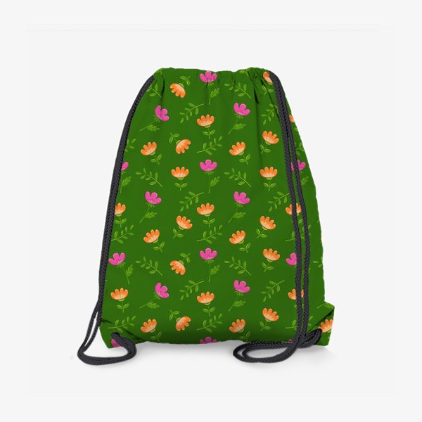 Рюкзак «Цветочный яркий принт»