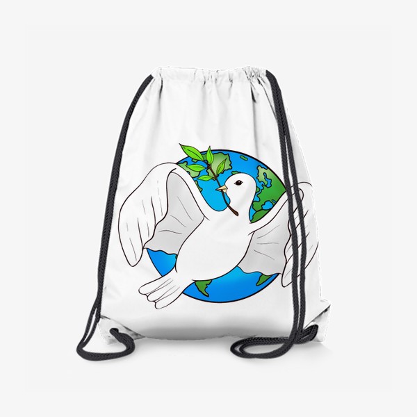 Рюкзак «Белый голубь - символ мира. #нетвойне»
