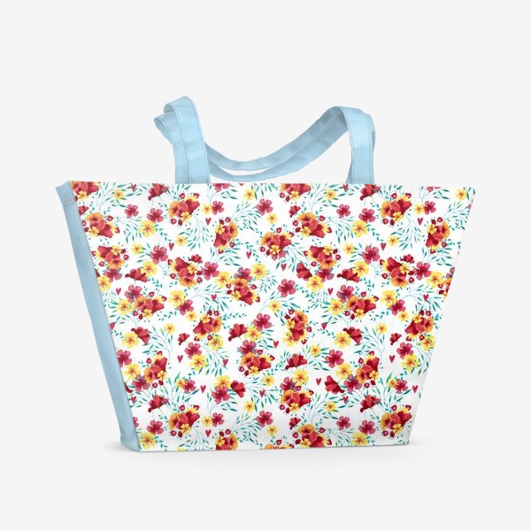 Пляжная сумка «Цветочное лето»
