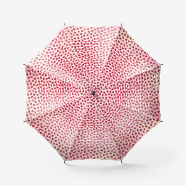 Зонт «Цветы с полосками»