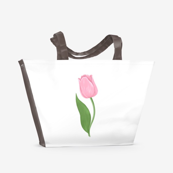 Пляжная сумка «Розовый тюльпан»