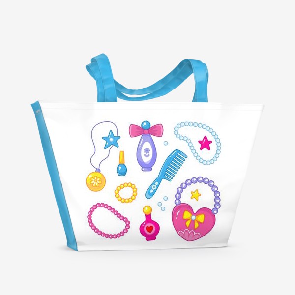 Пляжная сумка «Аксессуары маленькой принцессы»