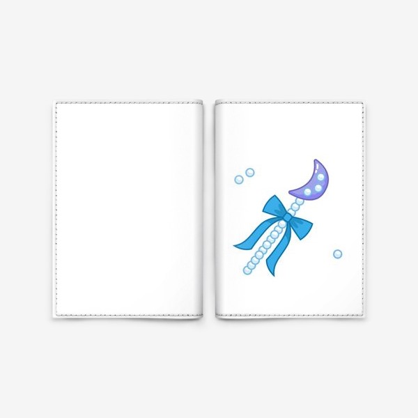 Обложка для паспорта «Волшебная палочка с луной»