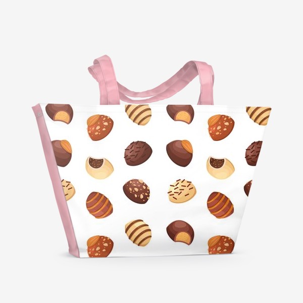 Пляжная сумка «Шоколадные конфеты»