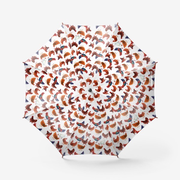 Зонт «петушки и курочки»