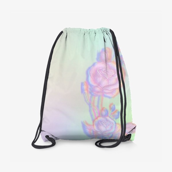 Рюкзак «Цветы с градиентом. Яркие цвета. »