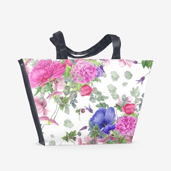 Пляжная сумка «Яркие цветы»