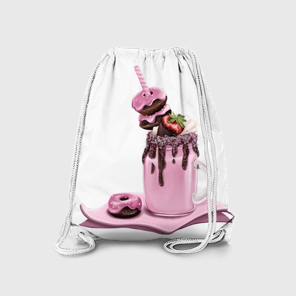 Рюкзак «Розовое чудо с клубникой»