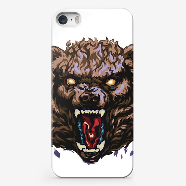 Чехол iPhone «Ревущий медведь»