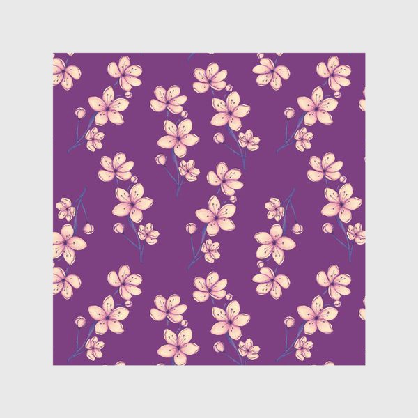 Скатерть «Цветы на фиолетовом »