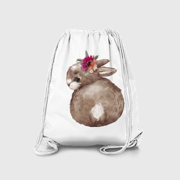 Рюкзак «милый кролик с цветком »
