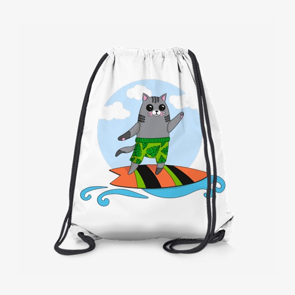 Рюкзак «Кот сёрфер»