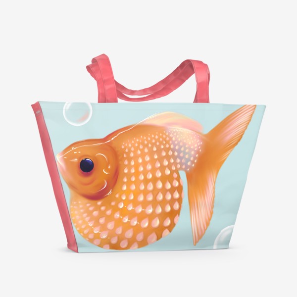 Пляжная сумка «Золотая рыба»