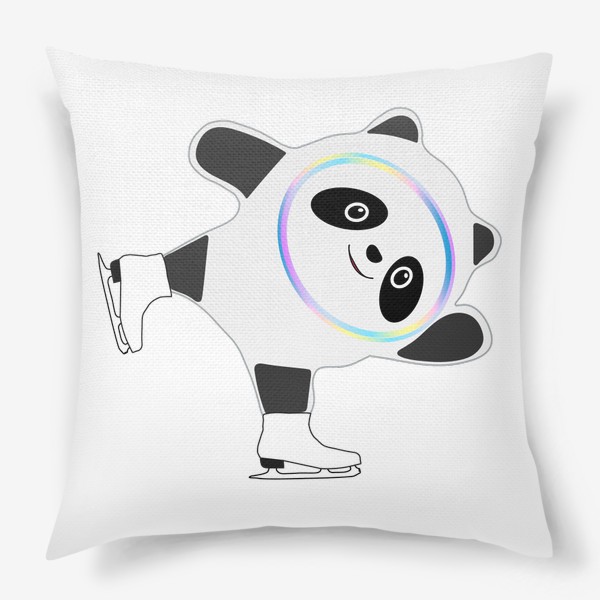 Подушка «Панда на коньках»