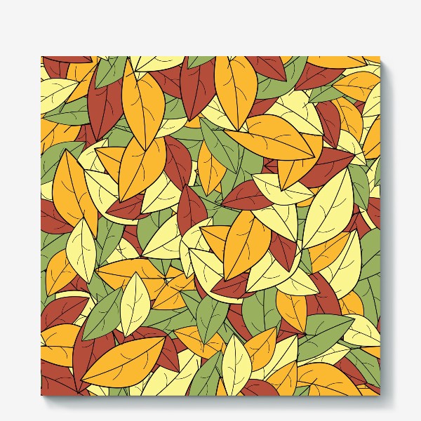 Холст «Яркие осенние листья»