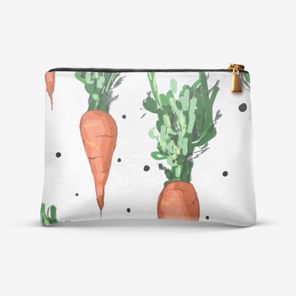 Косметичка «Паттерн морковь»