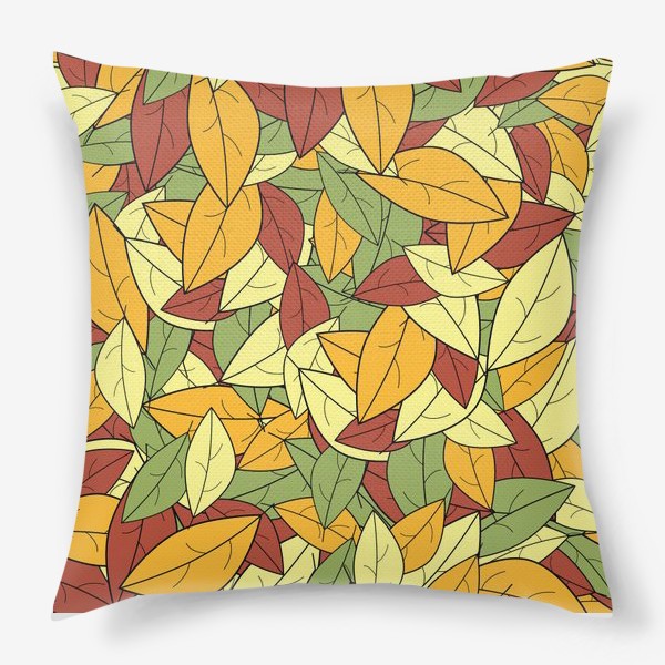 Подушка &laquo;Яркие осенние листья&raquo;
