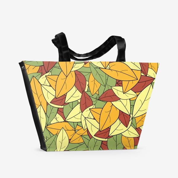 Пляжная сумка &laquo;Яркие осенние листья&raquo;