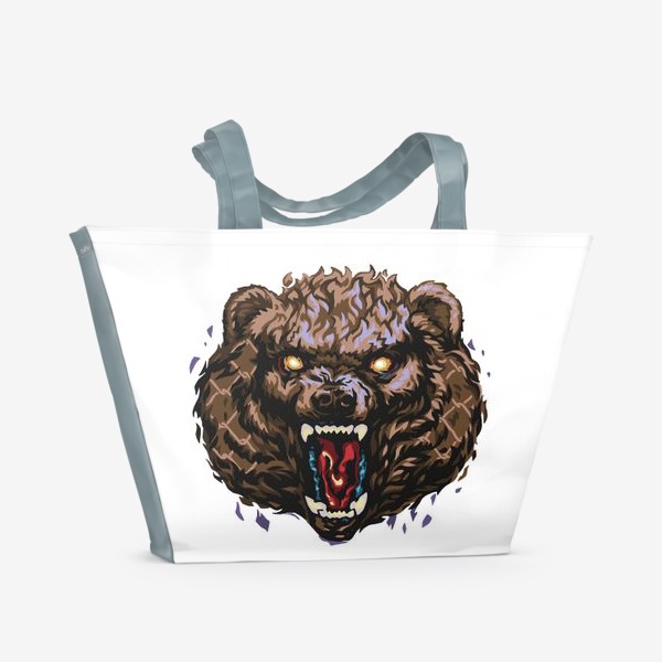 Пляжная сумка «Ревущий медведь»