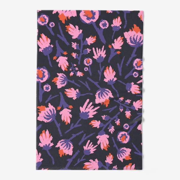 Полотенце «Дикие цветы в фиолетовом»