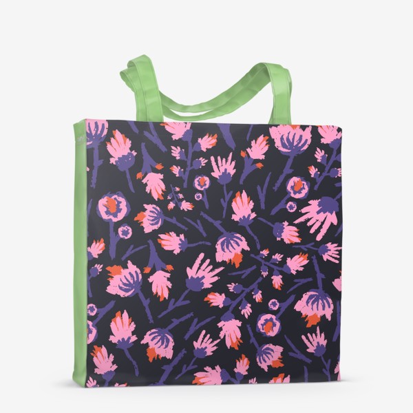 Сумка-шоппер «Дикие цветы в фиолетовом»