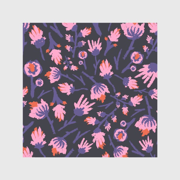 Скатерть «Дикие цветы в фиолетовом»