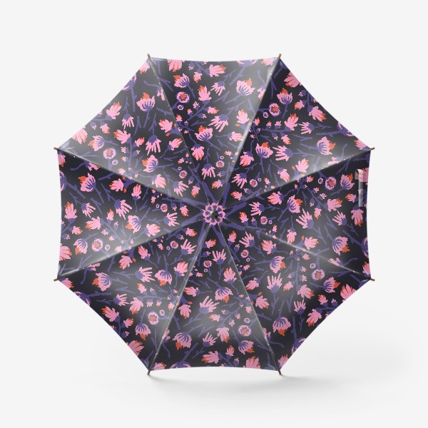 Зонт «Дикие цветы в фиолетовом»