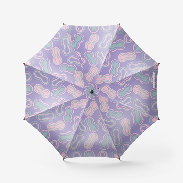 Зонт &laquo;Нежные цвета, гибкие линии, паттерн&raquo;