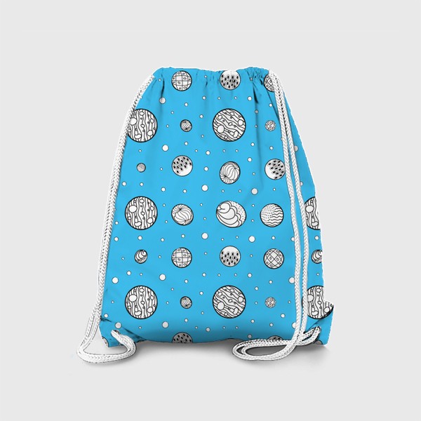 Рюкзак «Пузырьки на голубом фоне»