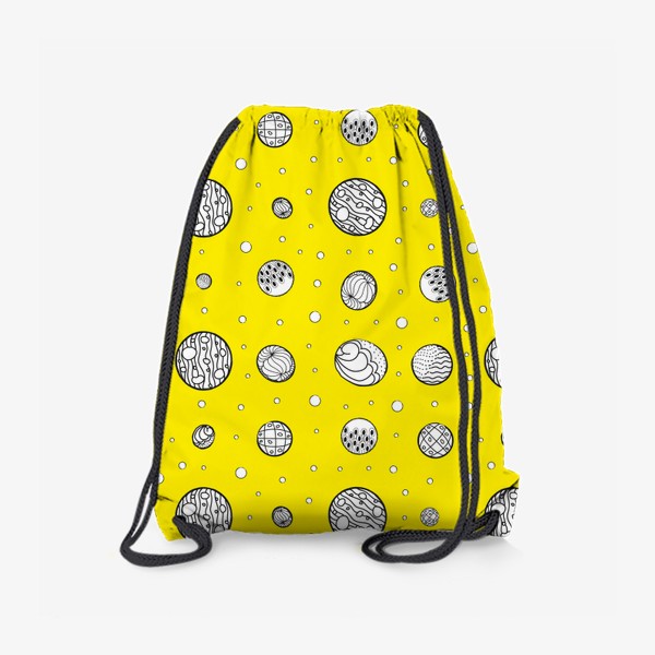 Рюкзак «Пузырьки на желтом фоне»